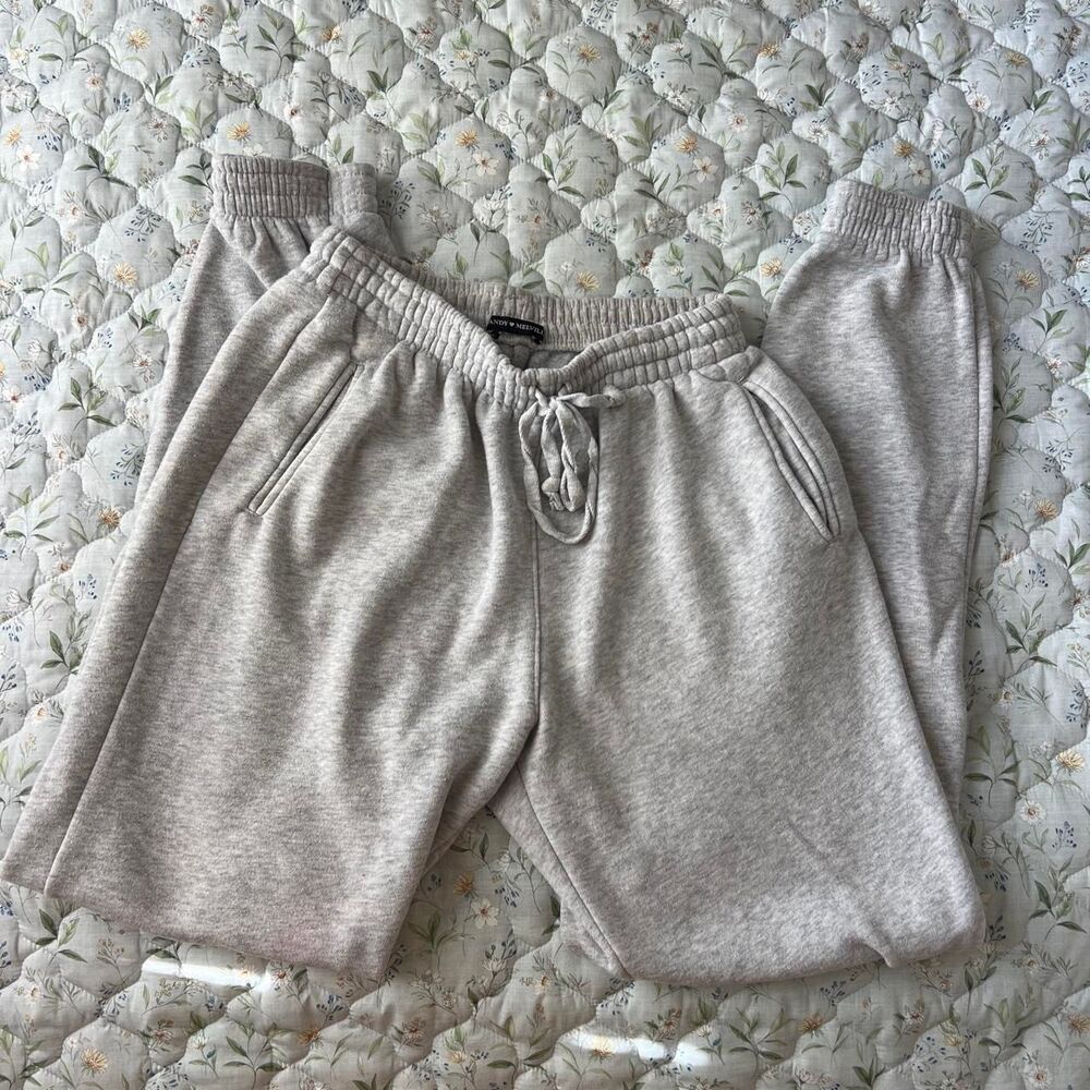 Brandy-melville Women's Grey Joggers-tracksuits